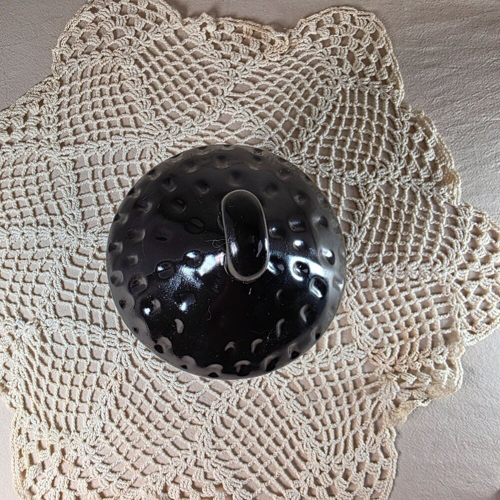 Rae Dunn Ceramic Acorn Birdhouse With "Nest" Text Black Decorative Piece - Picture 6 of 7